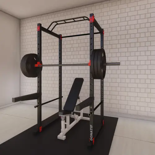 Multi-Grip Klimmzugstange | Sonderanfertigung - Montierte Stangenansicht