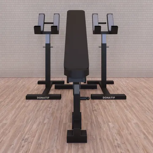 Dumbbell Spotter Stand - Regolabile | Realizzato su Misura - Visuale Completa nella Stanza