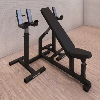 Dumbbell Spotter Stand - Adjustable | Custom Made - Full View 2