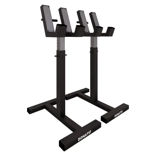 Dumbbell Spotter Stand - Adjustable | Custom Made - Full View