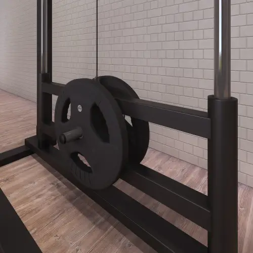 Popeye Tisch mit Gewichtsrucksack - Professional - Nahansicht auf der Scheibe