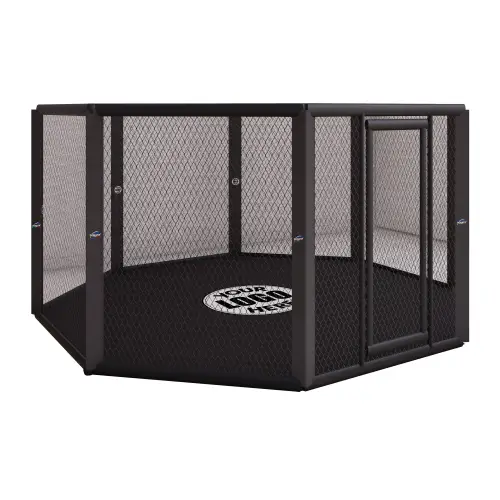 Gabbia MMA Ottagonale a Terra | Dimensione Variabile - Visuale Frontale