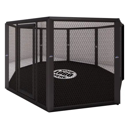 Jaula de MMA octogonal | Tamaño variable - Vista inclinada