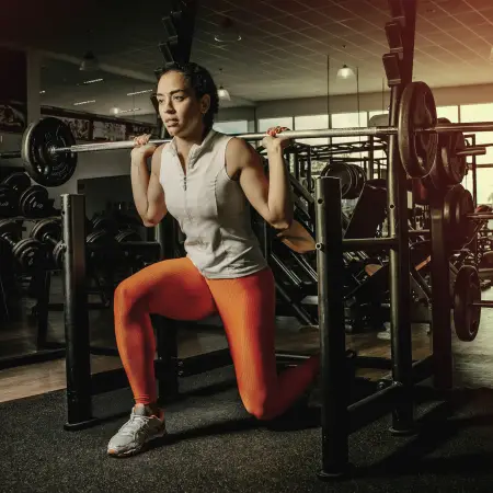 Ensemble Olympique - Barre et haltères avec 210 Kg de disques - Démonstration d’exercice