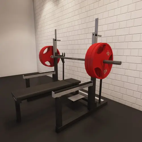 Banc de compétition Squat - Powerlifting | Sur mesure - Vue complète de la chambre