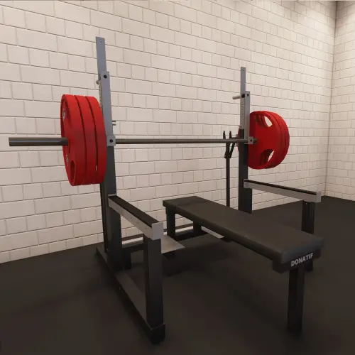 Competition Bench Squat - Powerlifting | Su Misura - Visuale Completa nella Stanza Lato Sinistro