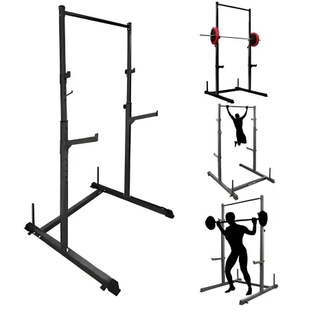Half Rack mit Klimmzugstange | Höhenverstellbar - Anwendung