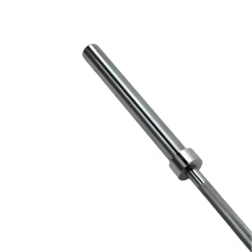 Olympische Langhantel Maximale Belastung 680 kg | Rimini Wellness 2024 - Nahaufnahme des Langhantel-Sleeves