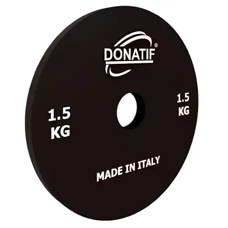 Microcarico da 1,5 Kg - Foro 28 mm | Acciaio Calibrato | Small Plate - Palestra - Visuale Laterale