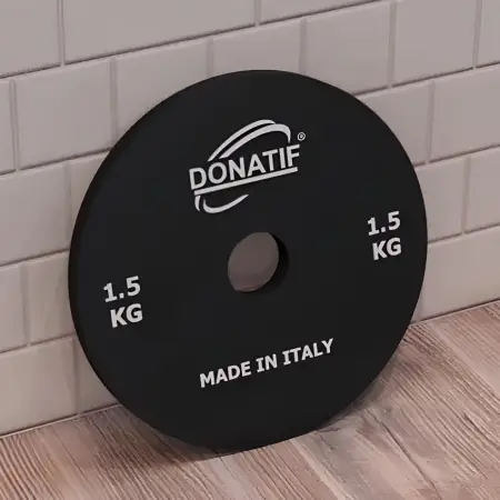 Microcarico da 1,5 Kg - Foro 28 mm | Acciaio Calibrato | Small Plate - Palestra - Visuale Utilizzo Palestra