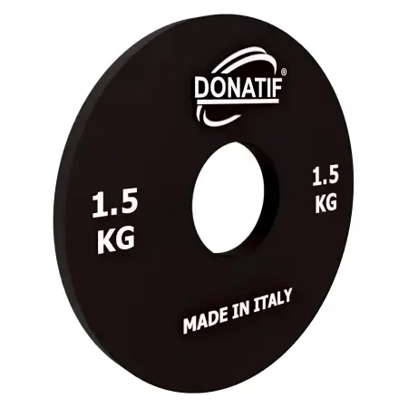 Microcharge de 1,5 kg - trou de 50 mm | Petite Assiette - Salle de sport - Vue latérale