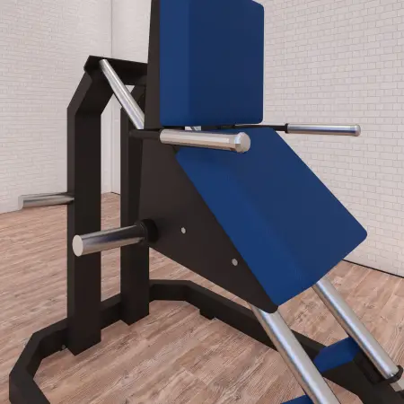 Free Load Squat Hack - CLP | Customizable - Close-up view of loading discs