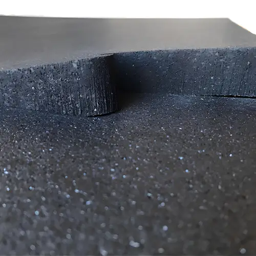 Rubberized Deadlift Platform - Interlocking Puzzle | Fine Grain - Close-Up View