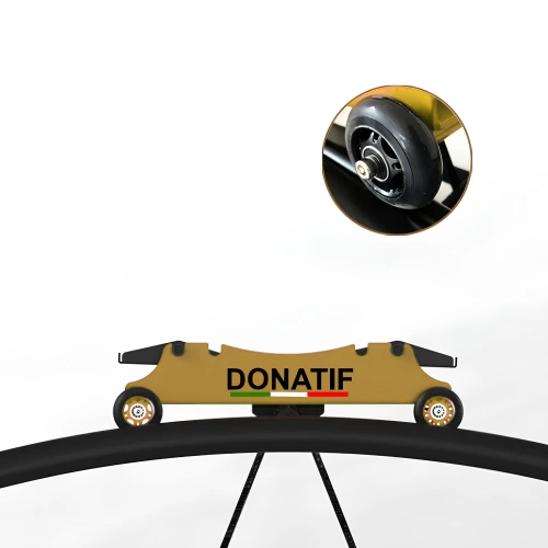 Pro Ski-Simulator Machines & Training - CF10 | Professional - Frontal View and Close-Up View of the Wheel