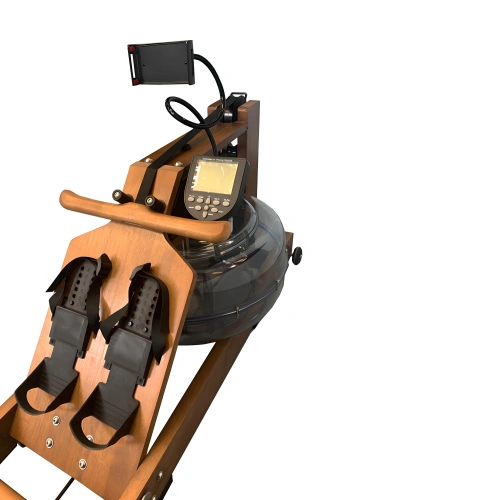 White Wax Wood Water Rowing Machine VG15 | Professional - View footpegs