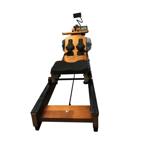 White Wax Wood Water Rowing Machine VG15 | Professional - Rear View