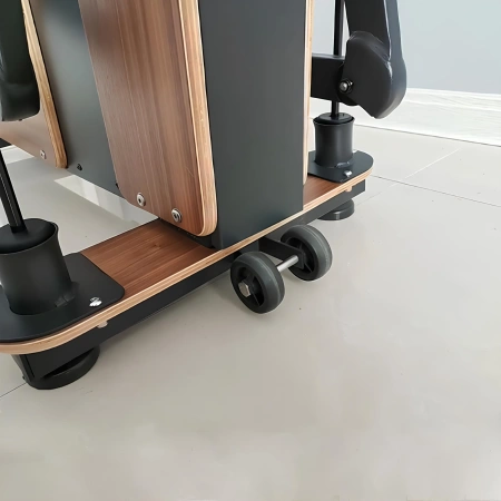 Magnetic Wooden Elliptical Trainer - ET5 | Professional - Close-up view wheels