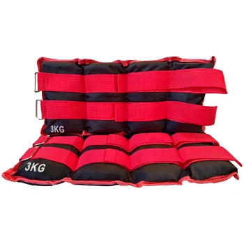3 kg Ankle and Wrist Weights Pair with Velcro Fastening