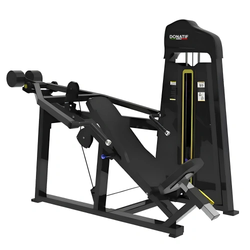 Banc olympique incliné - FMT | Pile de poids incluse - Vue gauche