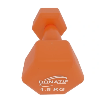 Guidon en vinyle de 1,5 kg - Antidérapant | Fitness - Vue latérale gauche 2