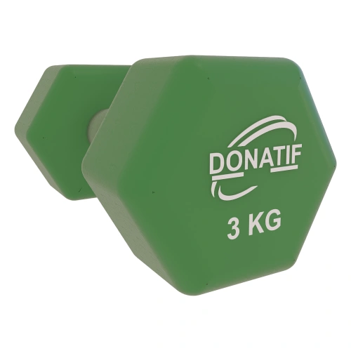 Manubrio in Vinile da 3 Kg - Antiscivolo | Fitness - Visuale Logo