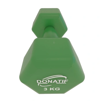 Manillar de vinilo de 3 kg - Antideslizante | Fitness - Vista lateral izquierda 2