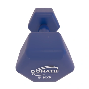 Guidon en vinyle 5 kg - Antidérapant | Fitness - Vue de gauche 2