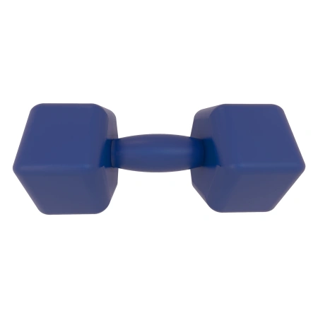 Manubrio in Vinile da 5 Kg - Antiscivolo | Fitness - Visuale Frontale