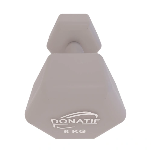 Manubrio in Vinile da 6 Kg - Antiscivolo | Fitness - Visuale dall'Alto