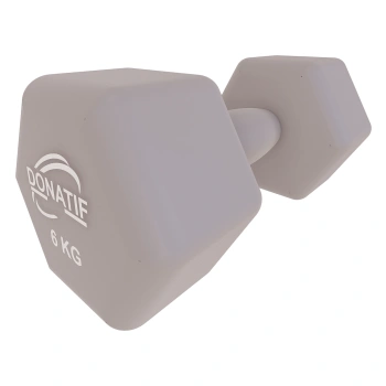 Guidon en vinyle 6 kg - Antidérapant | Fitness - Vue de gauche