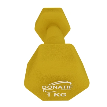 Haltère en néoprène 1 kg - Antidérapant | Fitness - Vue de gauche 2