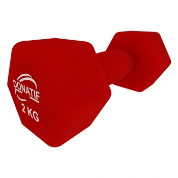 Manillar de neopreno de 2 kg - Antideslizante | Fitness - Vista lateral izquierda