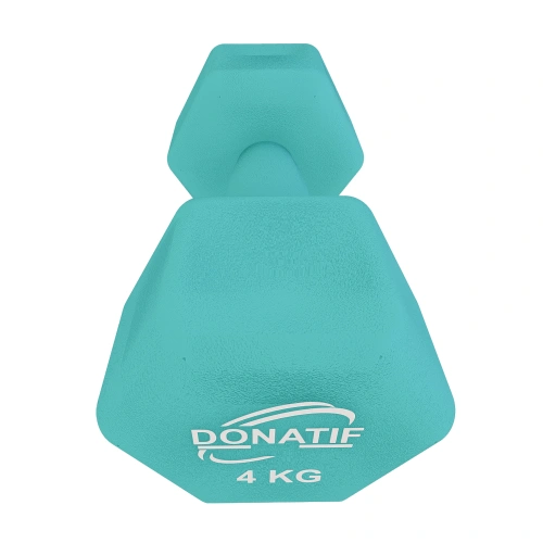 4 Kg Neoprene Dumbbell - Non-slip | Fitness - Top View