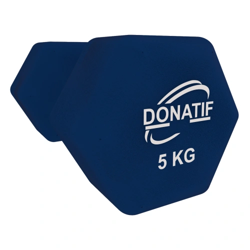 5 kg Neopren Hantel - rutschfest | Fitness - Visuelles Logo