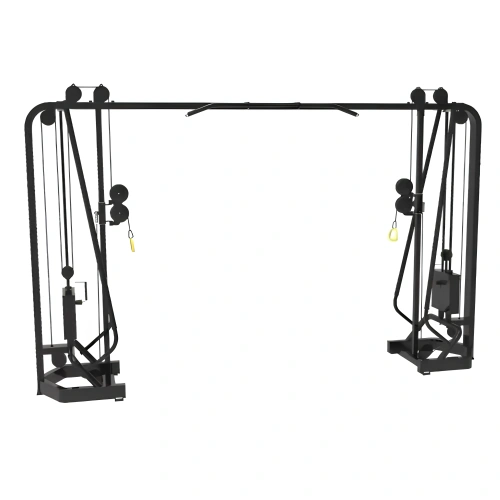 Cables cruzados - FMT | Pila de pesas incluida y expandible - Vista inclinada