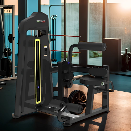 Máquina de cintura y abdomen - FMT | Pila de pesas incluida - vista de uso