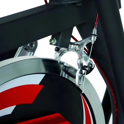 Ellittica Magnetica Rossa con Monitor - ET40 | Professionale - Visuale Ravvicinata sul Volano