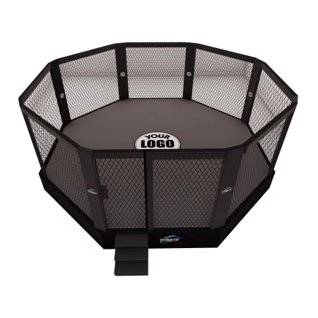 Raised Octagonal MMA Cage 50 cm | Variable Size - Top-Down View