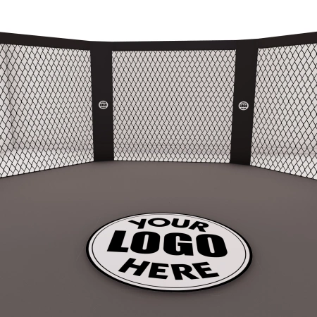 Raised Octagonal MMA Cage 50 cm | Variable size - visual insertion of customer logo