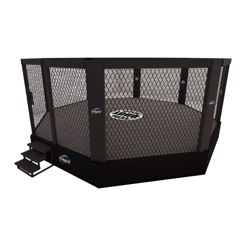 Cage Octogonale Élevée MMA 50 cm | Taille variable - positionnement visuel du logo Donatif