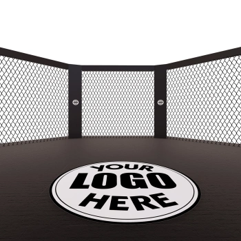 Octagonal MMA Cage - 1 mt and Catwalk 60 cm | Professional - Full Structure View 2