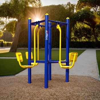 Four Person Leg Press per Outdoor - COA960 | Professionale - Visuale Completa 2