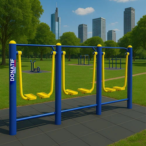 Air Walker Tre Postazioni per Esterni COA840 | Professionale - Visuale Parco