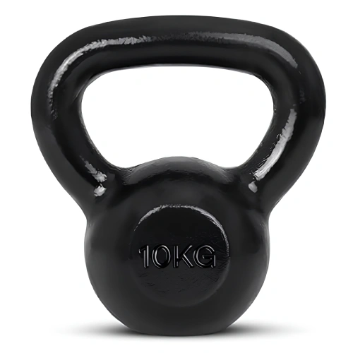Kettlebells professionnels en fonte | Dernières pièces restantes - Kettlebell 10 kg vue de face