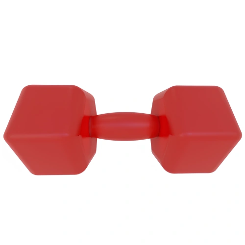 8 Kg Vinyl Dumbbell - Non-slip | Fitness - Close-up view