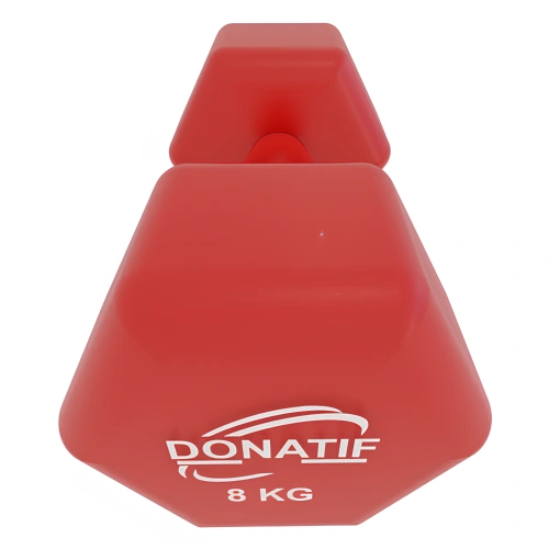 8 Kg Vinyl Dumbbell - Non-slip | Fitness - Front View