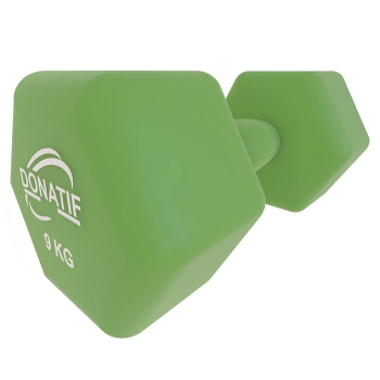 Guidon en vinyle 9 kg - Antidérapant | Fitness - Vue Complète