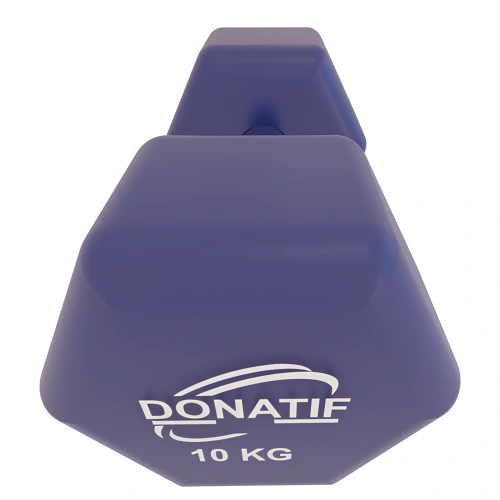 10 Kg Vinyl Handlebar - Non-slip | Fitness - Close-up view