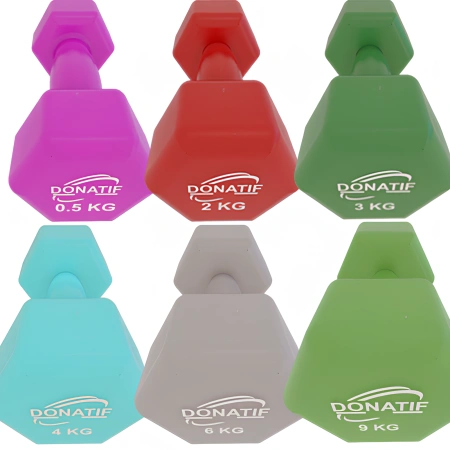 Gym Hanteln mit Schaden | Verschiedene Gewichte - Vollansicht