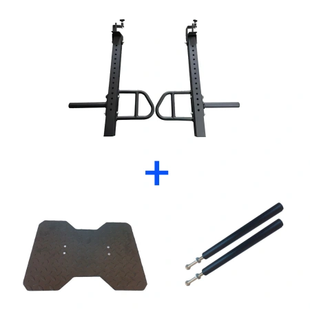 Bras de brouillage universels - Bras de levier | Fabrication sur mesure - Jammer et repose-pieds et 2 supports de disque amovibl